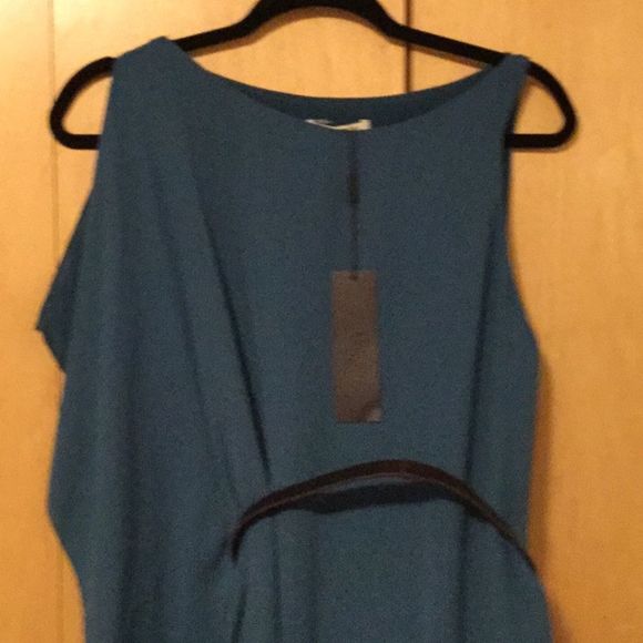 HALSTON HERITAGE draped side detail dress - Picture 4 of 8